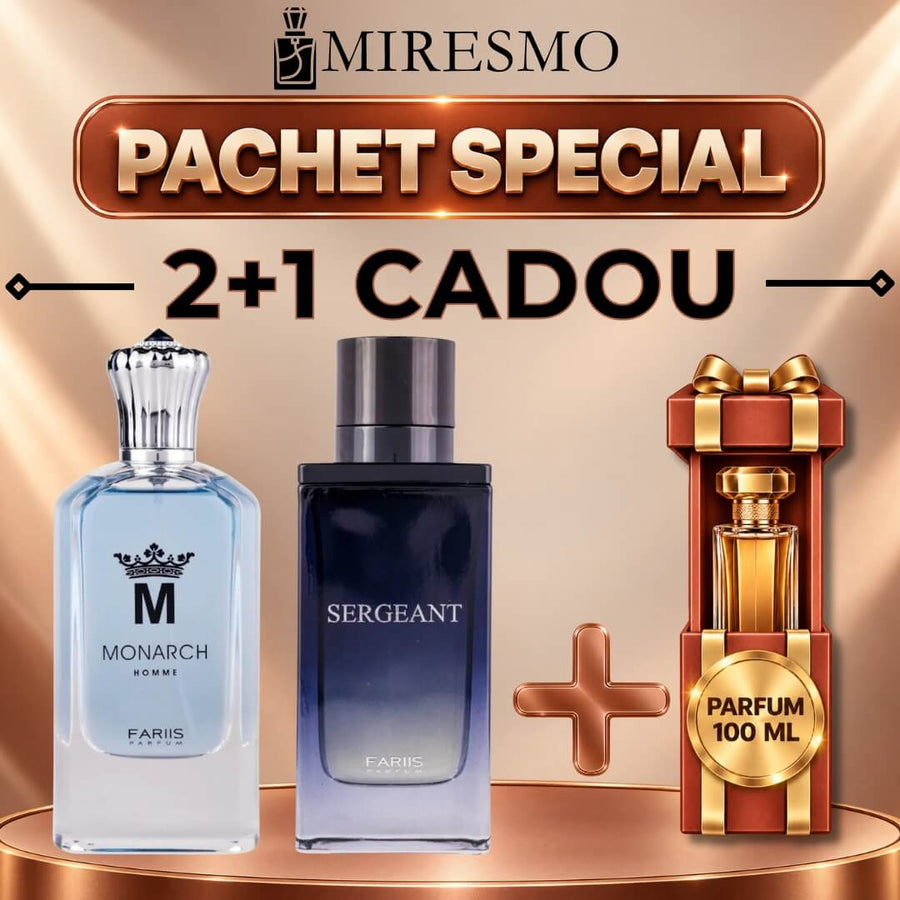 Pachet Monarch și Sergeant Fariis cu Parfum Surpriză 100 ml