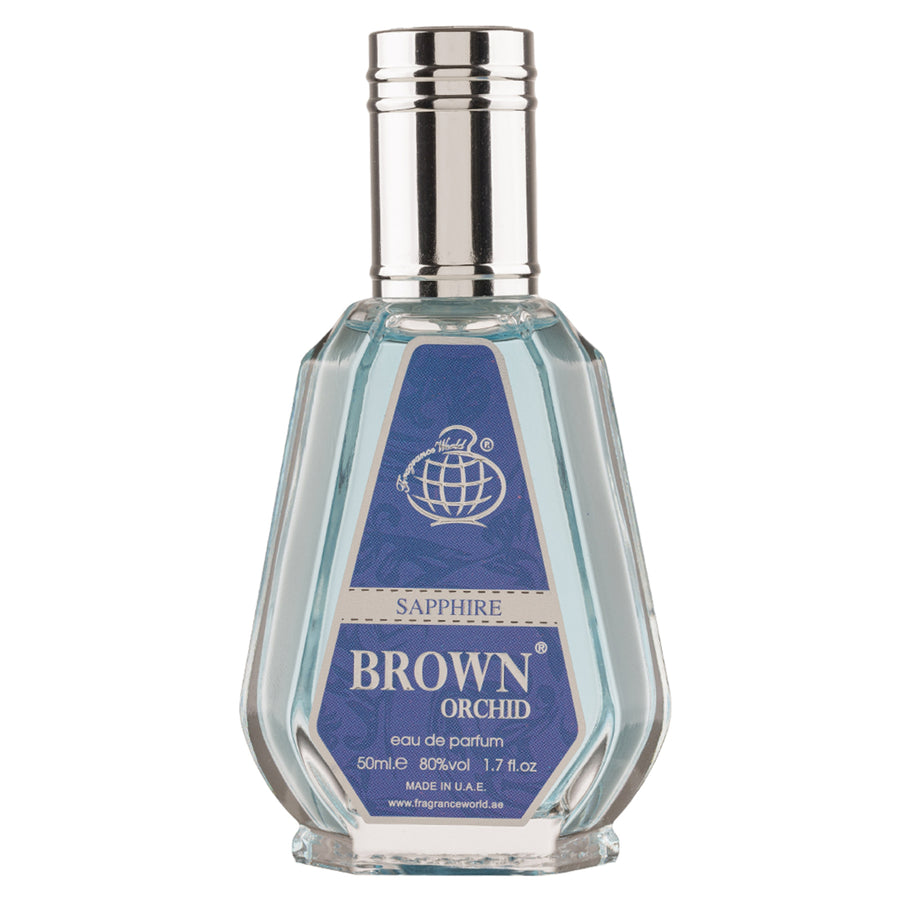 Brown Orchid Sapphire, Fragrance World, Unisex – Apa de Parfum 50ml