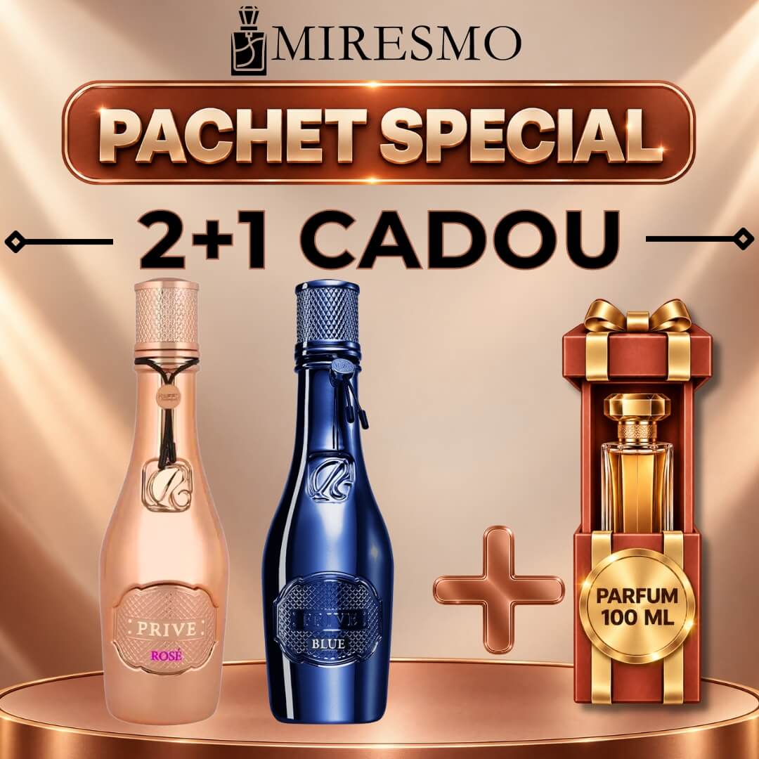 Pachet Prive Rose și Prive Blue Riiffs cu Parfum Surpriză 100 ml