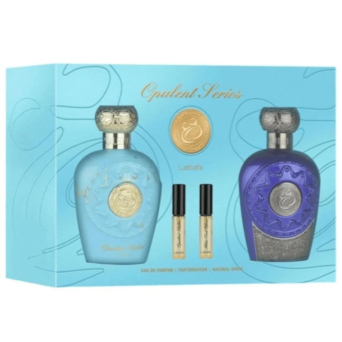 Set Lattafa Opulent Dubai & Opulent Blue Elixir - Apa de Parfum 2 x 100ml